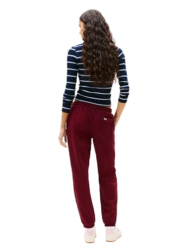 Tommy Jeans Women's Regular Logo Jogger Sweatpants XS Deep Rouge