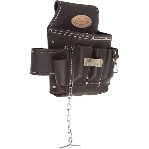 McGuire-Nicholas 526-CC Brown Professional Electrician'S Pouch, oil tanned leather