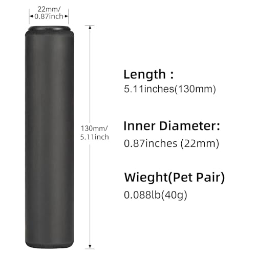 Foam Bike Handle Grips - Comfortable Shock Absorption - Black