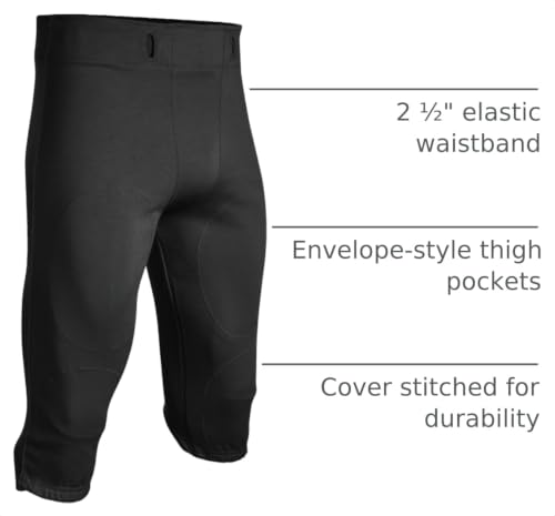 Touchback Football Pants - Black - XX-Large