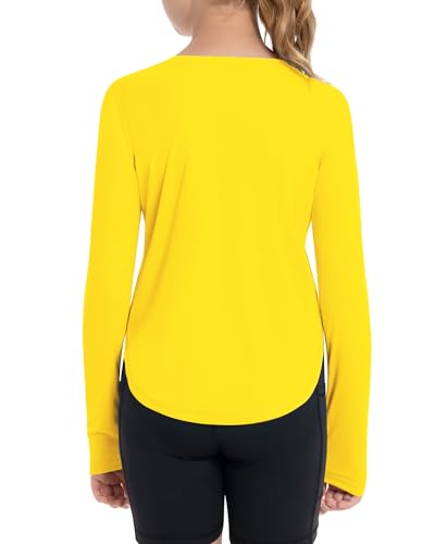 Runhit UPF 50+ Kids Rash Guard UV Sun Protection Long Sleeve Athletic Top