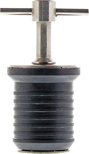 SeaSense 1-Inch Stainless Steel Drain Twist Plug - Corrosion Resistant Marine Fitting