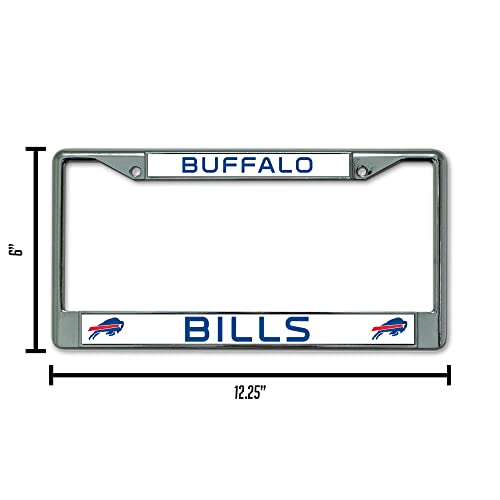 Buffalo Bills NFL Chrome License Plate Frame - 12" x 6"
