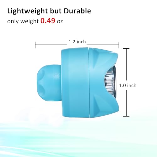 Rechargeable Shoe Headlights - 2pcs Clog Charm Lights - Blue