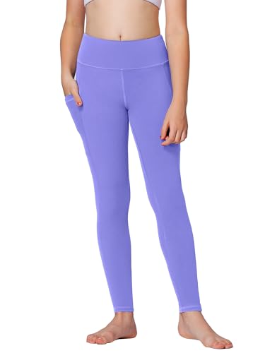 Stelle Girls' Pockets Leggings for Kids 10-11 Years - Periwinkle
