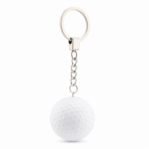 Golf Ball Keychain Pendant - White Sports Souvenir Gift
