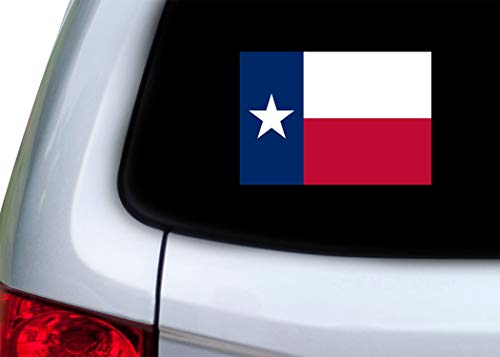Texas State Flag Vinyl Decal - 3x5 Inch Lone Star Sticker for Car Window