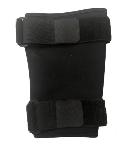 MAXTEQ AMC1 Ankle Monitor Cover for SCRAM, GPS, Alcohol Bracelets – Black Neoprene, Adjustable Straps