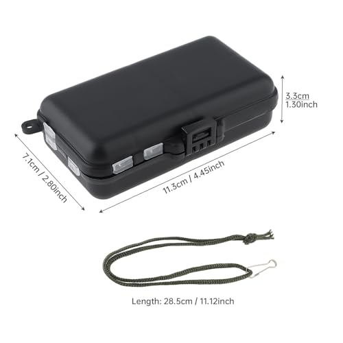 Mini Fishing Tackle Box - 9 Compartment Organizer for Baits