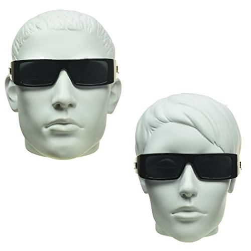 Super Dark Wrap Around Sunglasses for Men - Monte Carlo - Grey