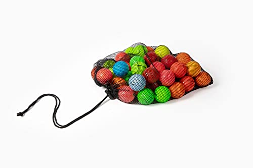 48 Recycled Colored Golf Balls Bundle - AAA Quality, Includes Mesh Carrying Bag - Variation 48