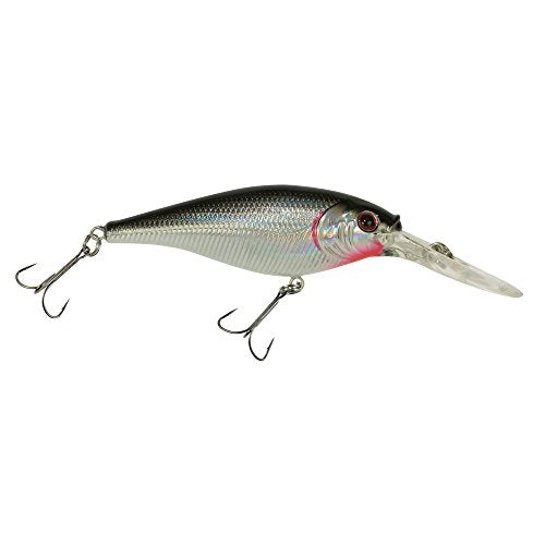 Flicker Shad Fishing Lure - Black Silver, 1/4 oz, 2 1/4in