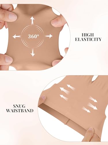 Ultra Soft Ballet Tights for Girls - 4 Pairs, Toddler Size 8-10 Years, Dark Nude