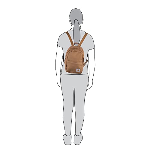 Carhartt Mini Backpack Black - Durable Water-Resistant Small Daypack, One Size