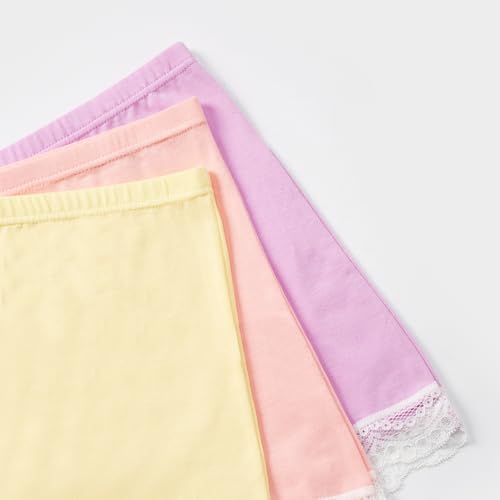 Girls Cotton Underwear Pack of 5 - Soft Cotton Boxer Briefs for Kids, Candyshorts 10-12