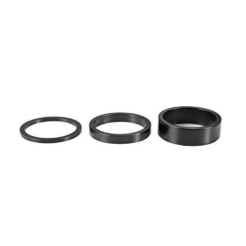 Bicycle Headset Spacers 8-Piece Set for 1-1/8 Inch Stem - Aluminum Alloy