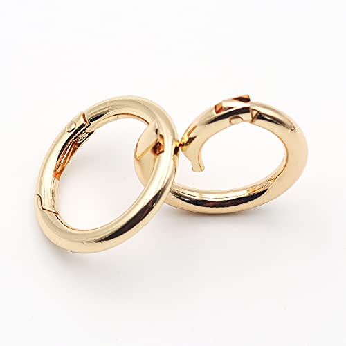 20pcs Gold 3/4 Inch Trigger Spring O Rings Snap Clips