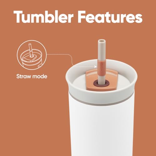 Owala 24 oz Stainless Steel Water Bottle with Removable Straw - Iced Tea Tumbler