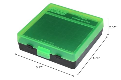 Flip-Top Ammo Box - 100 Round - Green/Black