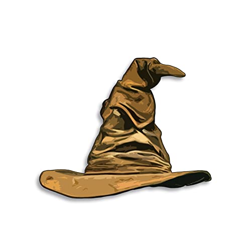 Wizard School Hat Sticker Decal - Weatherproof, 5.5" x 4.5"