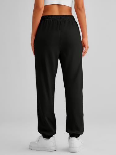 Automet Women's Cinch Bottom Sweatpants Athletic Trousers Black XS