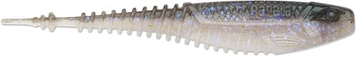 Soft Plastic Swimbait Minnow for Bass Fishing - Electric Shad, 4-1/4"