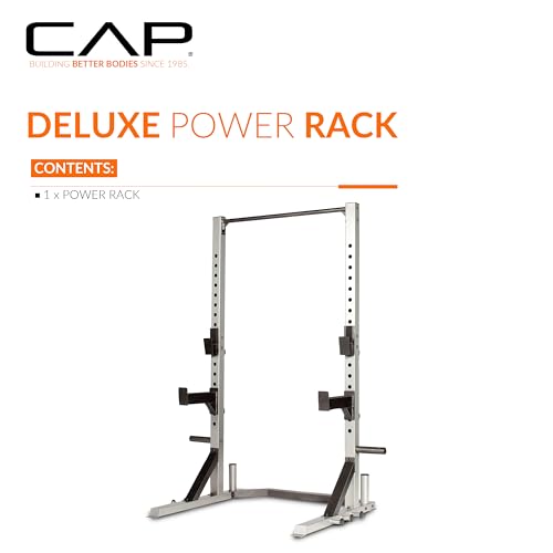 Heavy-Duty Power Rack for Home Gym - Gray