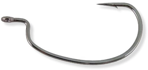 Owner Rig N Hook Black Chrome Cutting Point Size 3/0 - 5 Pack