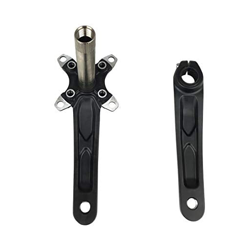 Black 170mm MTB Crank Set with 104mm BCD Bottom Bracket Chainring Bolts - Compatible with Shimano, FSA, Gaint