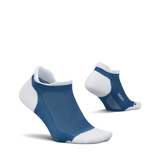 Feetures Elite Golf Max Cushion Tab Ankle Sock Large Bluebird 1 Pair