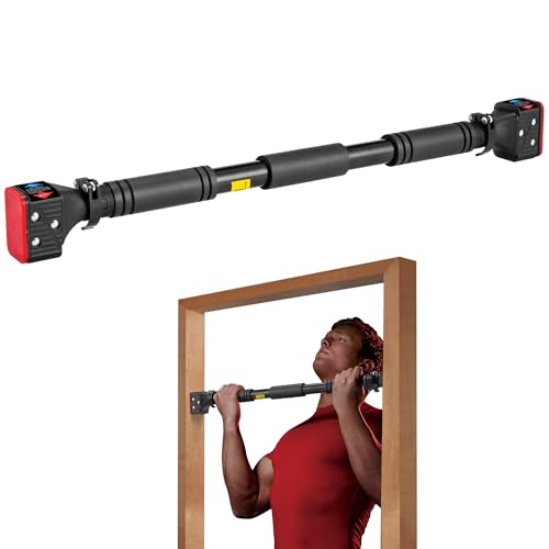 Adjustable Pull-Up Bar for Door Frame - Black, 28.3"-37.8"