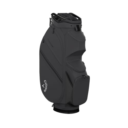 Chase 14 Golf Cart Bag - Charcoal with Putter Well & GPS Pocket