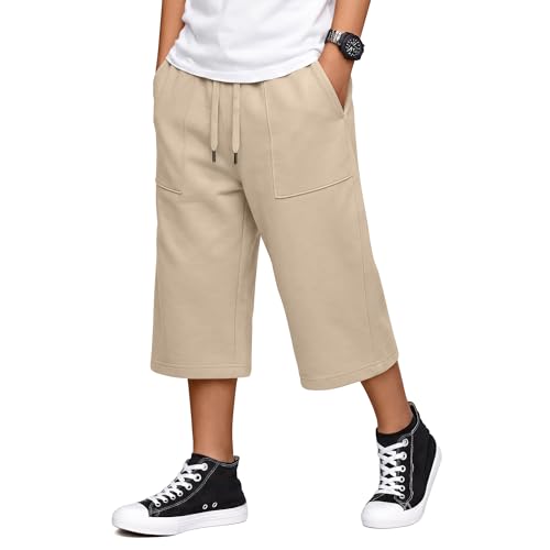 Boys Wide Leg Capri Pants - Soft, Breathable Fabric