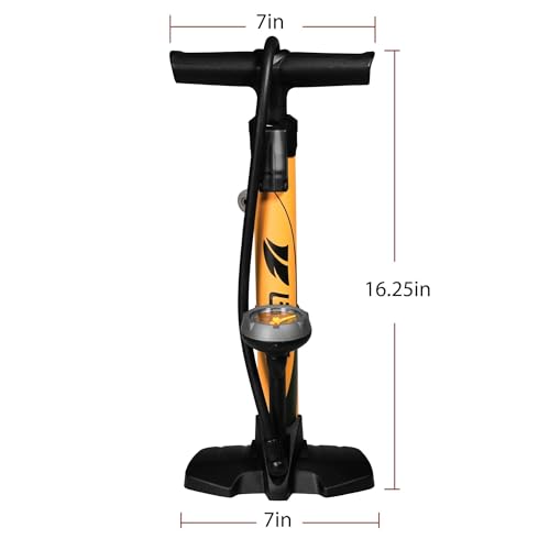 Durable Bike Floor Pump with Smart Valve Head – 160 PSI