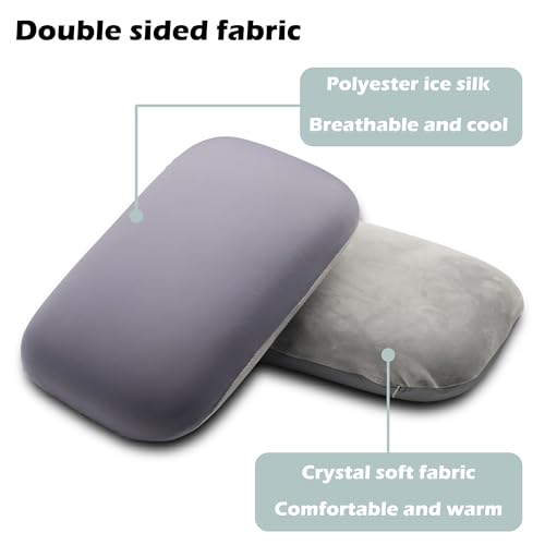 Travel Camping Pillow with Adjustable Strap & Washable Cover - Compact Portable Support