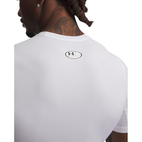 Men's HeatGear Compression Short-Sleeve T-Shirt - Medium / White