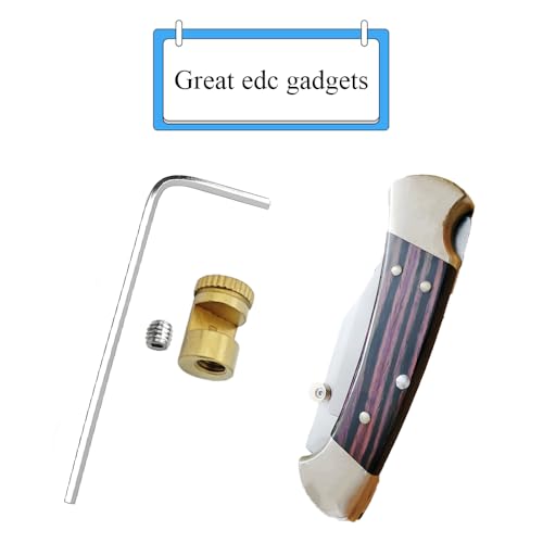 Thumb Stud Replacement for Buck 110 & Gerber Gator - Gold, 2 Sets