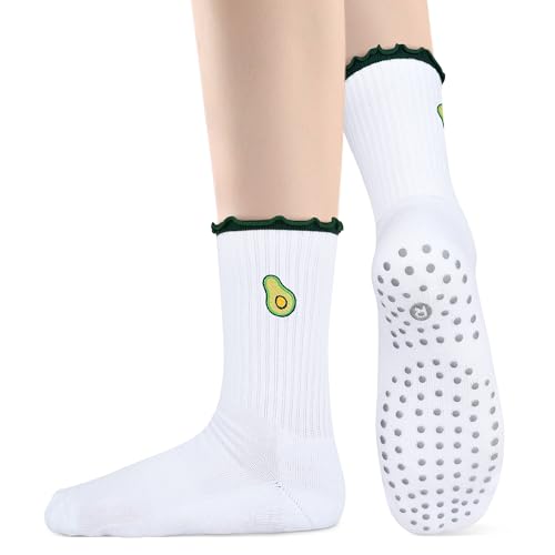 Non-Slip Pilates Socks for Yoga & Barre - US Shoe Sizes 5-11 - Color 4