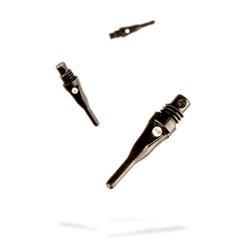 Soft Tip Dart Points - Viper Tufflex S.S. 2BA - Black, 100 Pack