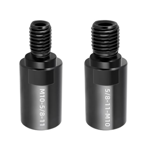 2Pcs Angle Grinder Arbor Thread Adapter 5/8"-11 Female to M10(3/8") Male | M10(3/8") Female to 5/8"-11 Male,Thread Adaptor apply to Cutting Wheel, Polishing Pads,Rotary Attachment etc,Grinder Tools