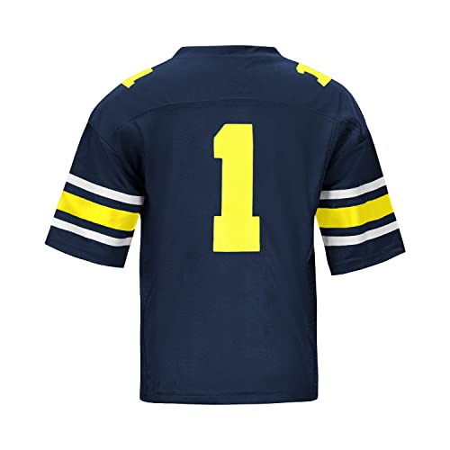 Little King NCAA Infant Touchdown Pass Team Football Jersey Michigan Wolverines Navy 18 Months