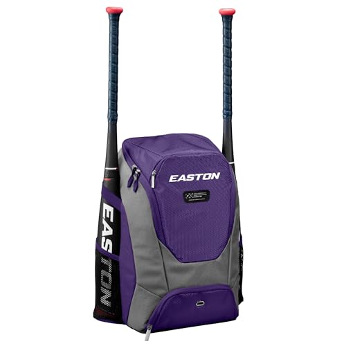 Easton Dugout Backpack Equipment Bag Purple — Baseball/Softball Gear