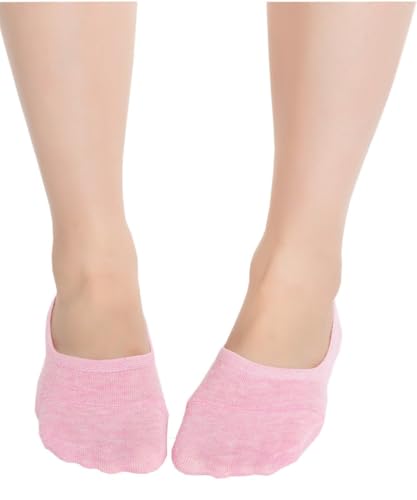 6 Pairs Women's Casual No Show Anti-Slip Socks - 6 Colors