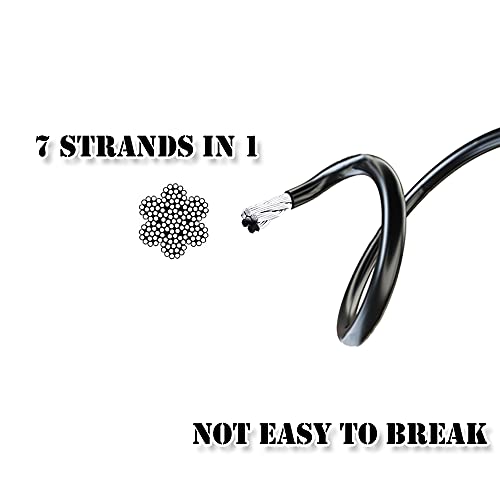 J Bryant 118in Heavy Duty Steel Wire Rope for Gym Pulley Replacement - Type-B 5mm
