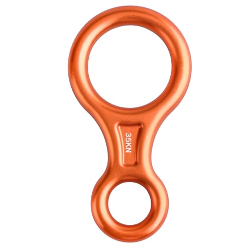 35 kN Figure 8 Descender Rigging Plate - Heavy Duty Orange