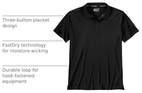 Carhartt Men's Force Sun Defender Polo X-Large Tall Black UV Sun Protection