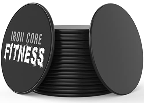 Core Sliders for Full Body Workout - 10 Black Sets