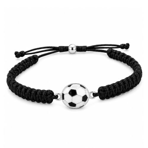 Adjustable Soccer Bracelet - Unisex Paracord Jewelry Gift
