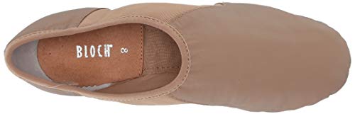 Bloch Neo-Flex Women's Tan Leather Jazz Dance Shoes Slip-On - Size 8