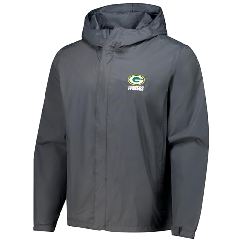 Men's Waterproof Packable Full-Zip Hoodie Jacket - Green Bay Packers, X-Large